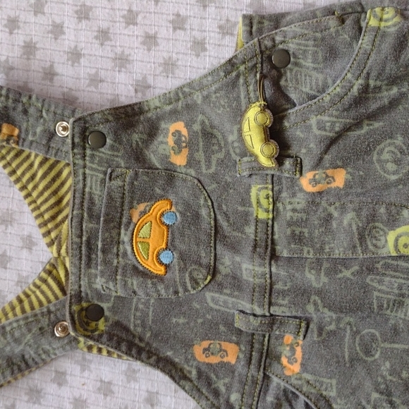 Vintage Green Car Overalls - Picture 2 of 5
